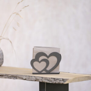 Serviertenhalter Doppelte Herzen sternstaub