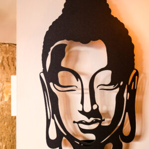 Buddhakopf Hängend